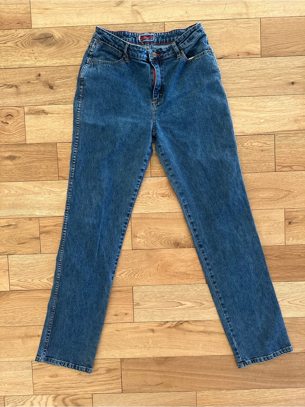 Wrangler high-rise straight leg jeans